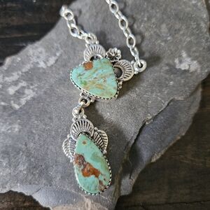 Artisan Turquoise and Silver Necklace